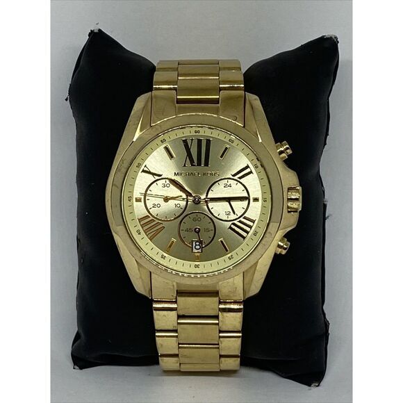 Michael Kors Bradshaw MK5605 Unisex Gold Stainless Steel Analog Dial Watch MP138